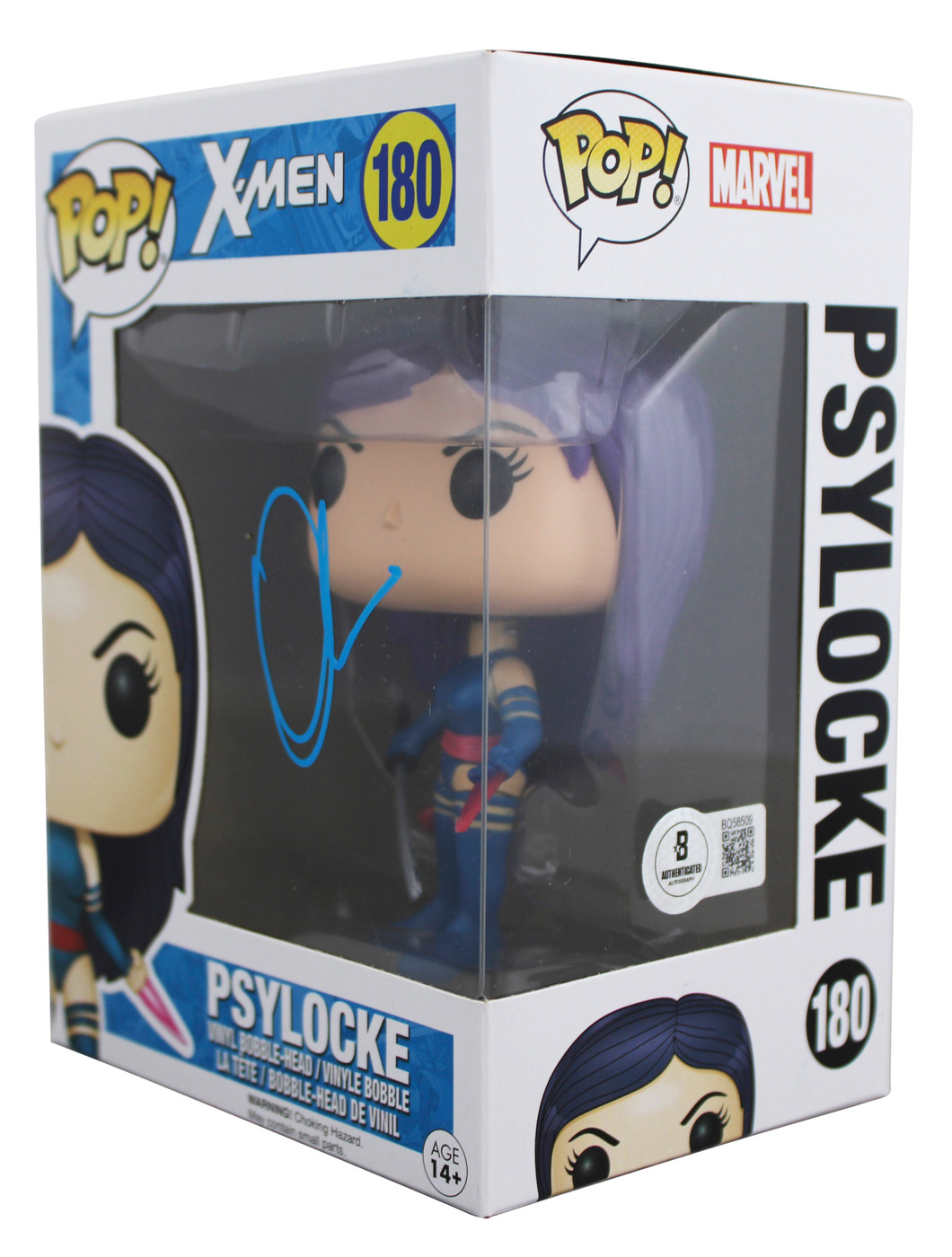 Olivia Munn X-Men Signed Psylocke #180 Funko Pop Vinyl Figure BAS #BQ58509