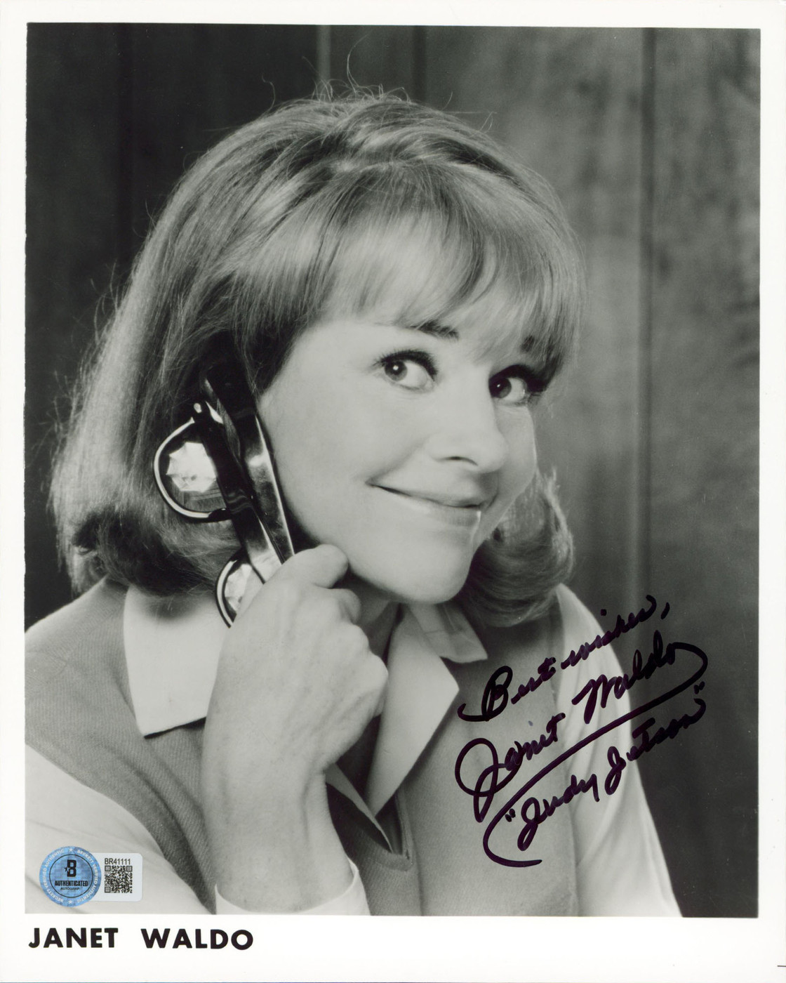 宇宙　海賊　ジェットソン サイン入り写真　Janet Waldo jetsons The Jetsons