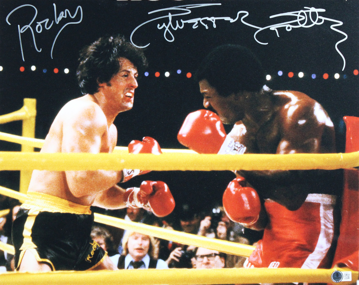 Sylvester Stallone "Rocky" Signed 16x20 Framed Boxing Photo BAS LOA #AE09811