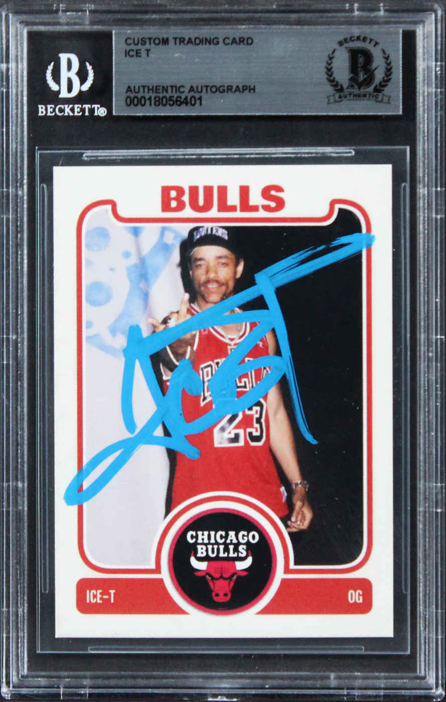 Ice T Body Count Authentic Signed Custom Trading Card BAS Slabbed 2