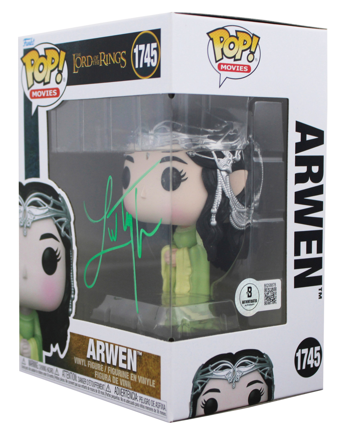 Liv Tyler The Lord of the Rings Signed Arwen #1745 Funko Pop Vinyl Figure BAS