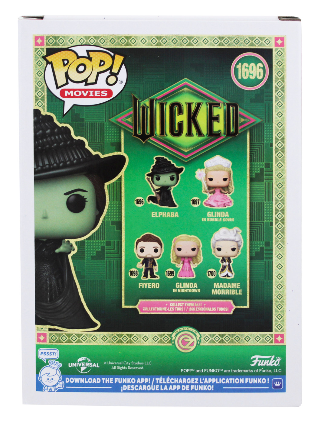 Idina Menzel Wicked Authentic Signed Elphaba #1696 Funko Pop Vinyl Figure BAS