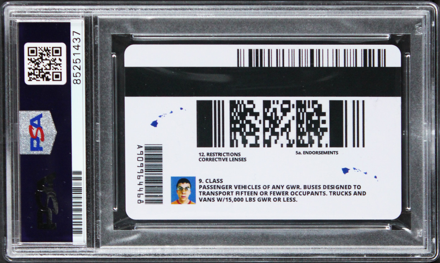 Christopher Mintz-Plasse Superbad Signed McLovin Replica Driver