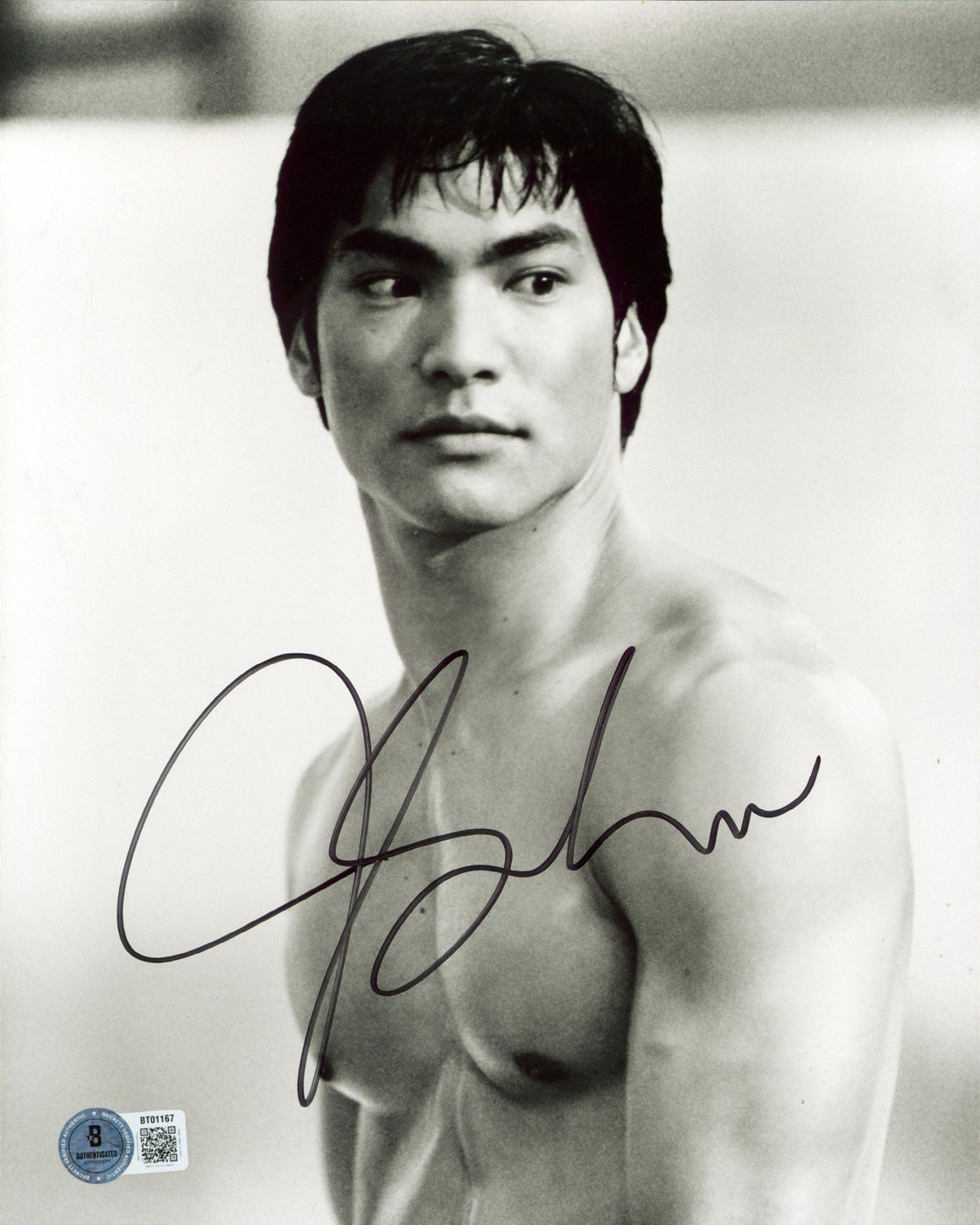 Jason Scott Lee Dragon: The Bruce Lee Story Signed 8x10 Photo BAS #BT01167