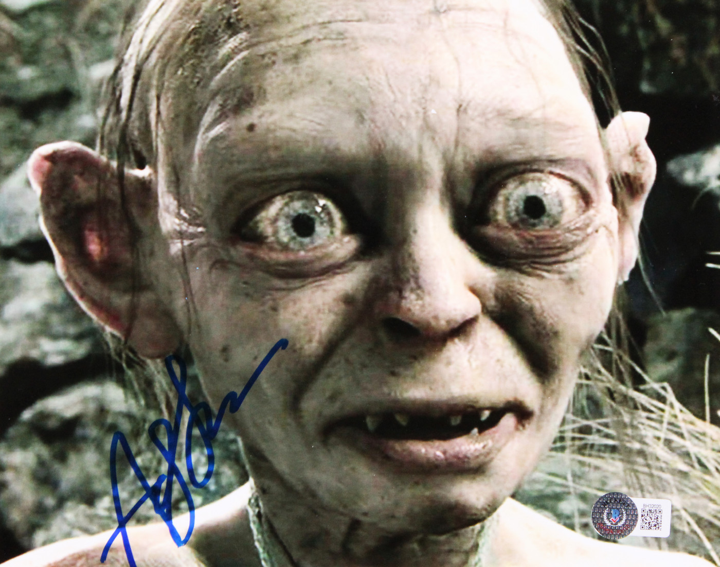 Andy Serkis Lord of the Rings Signed 8x10 Framed Gollum Photo BAS #BH32020