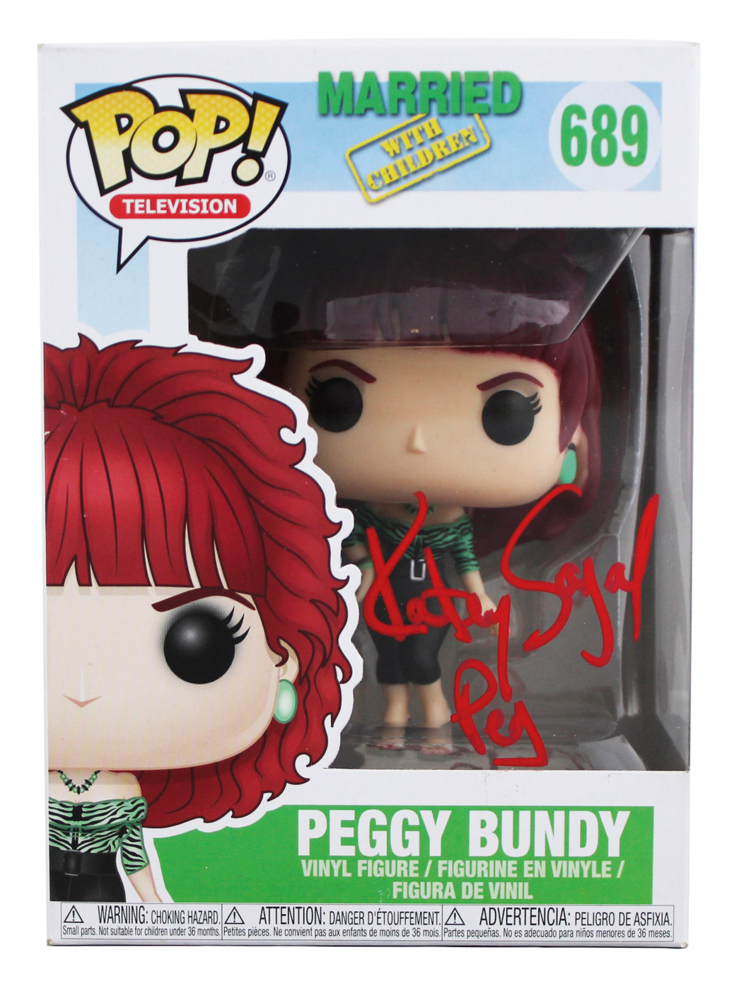 Katey Sagal Married W/ Children "Peg" Signed Peggy #689 Funko Pop Figure BAS Wit