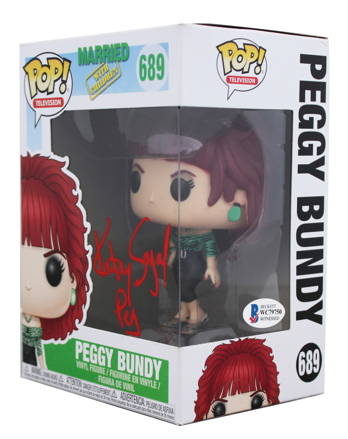Katey Sagal Married W/ Children "Peg" Signed Peggy #689 Funko Pop Figure BAS Wit