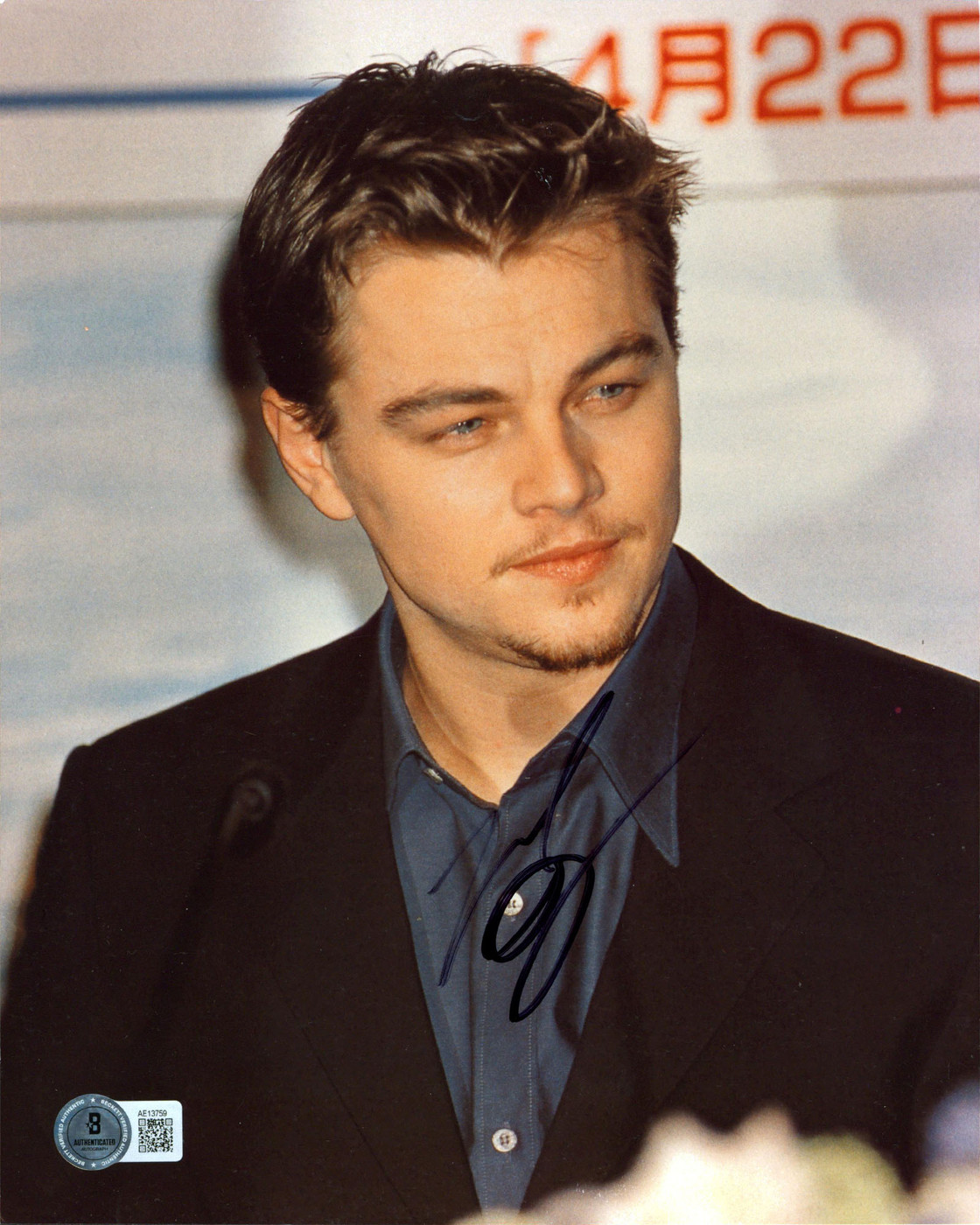 Leonardo DiCaprio The Wolf of Wall Street Authentic Signed 8x10 Photo BASAE13759