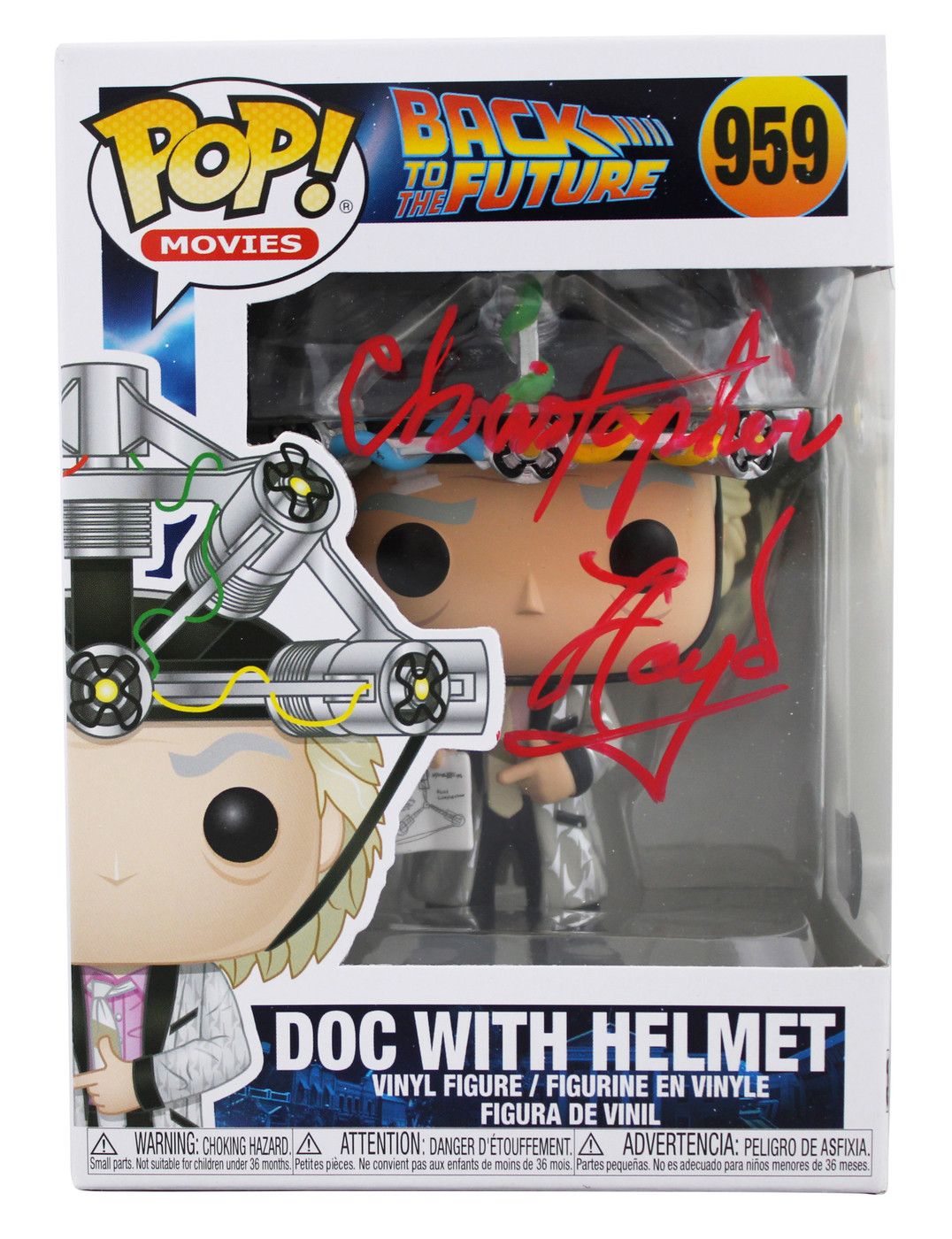 Christopher Lloyd Back To The Future Signed #959 Funko Pop