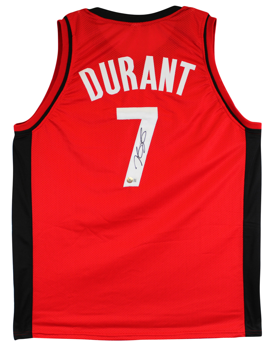 Kevin Durant Authentic Signed Red Pro Style Jersey Autographed BAS