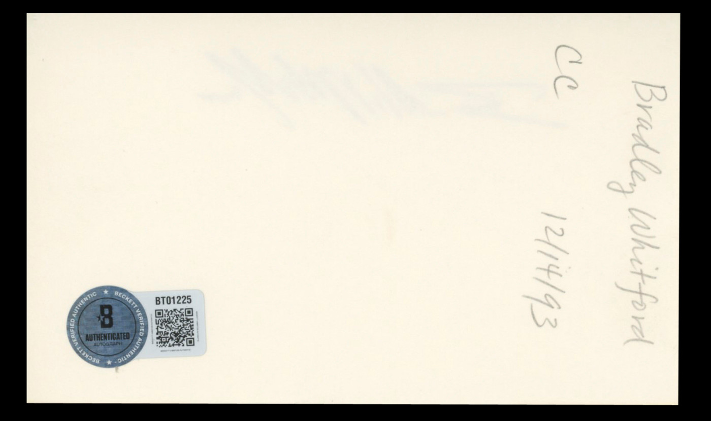 Bradley Whitford サイン入りトレーディングカード 4/25 Bradley Whitford The West Wing Authentic Signed 3x5 Index Card BAS