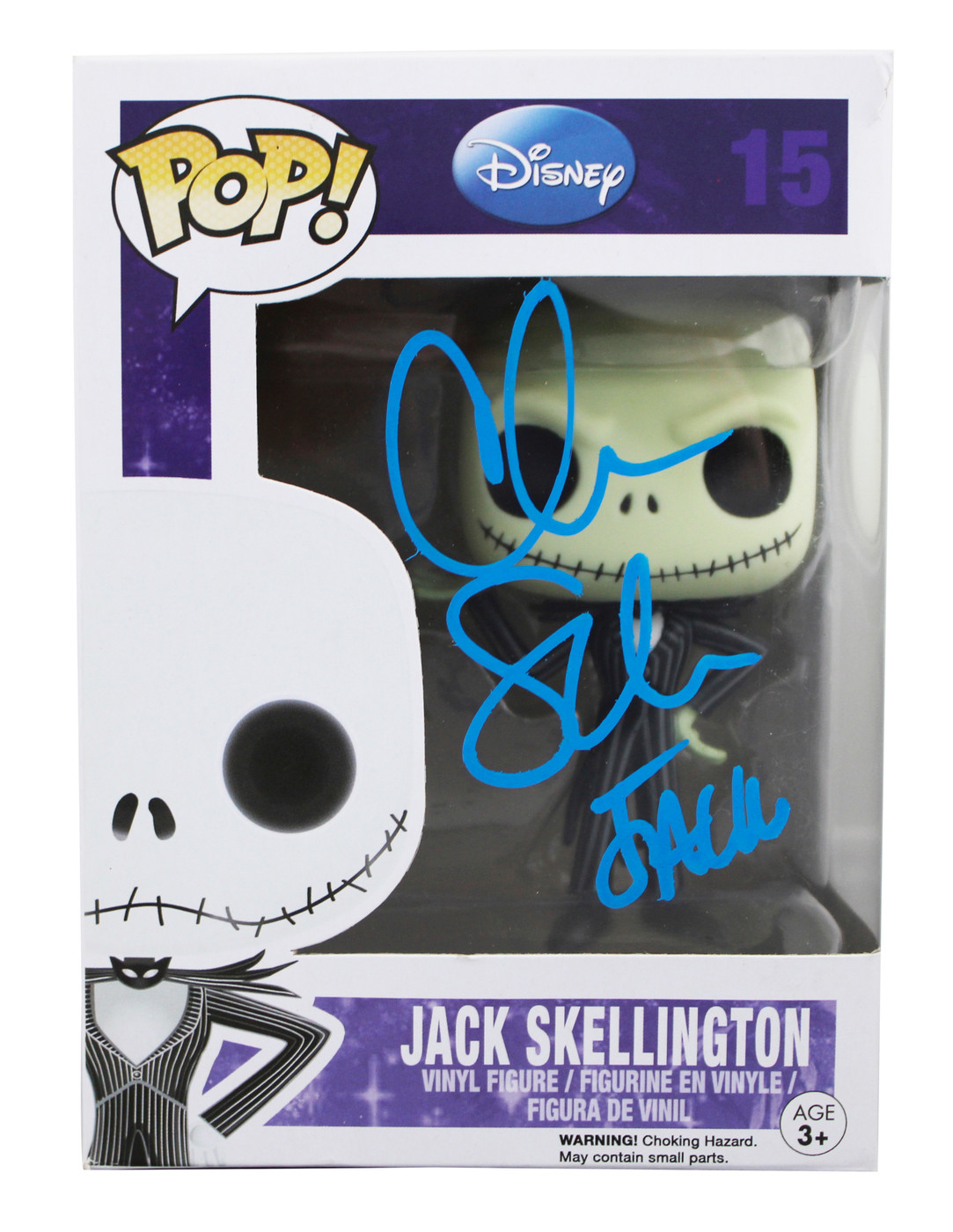 Chris Sarandon "Jack" Signed Jack Skellington #15 Funko Pop Figure BAS W #J29242