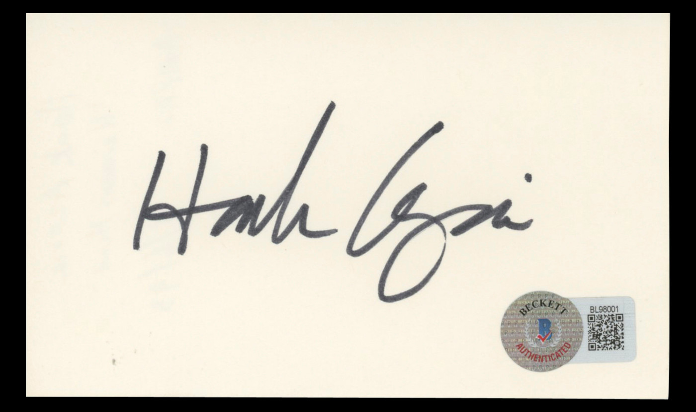 Hank Azaria The Simpsons Authentic Signed 3x5 Index Card BAS #BL98001