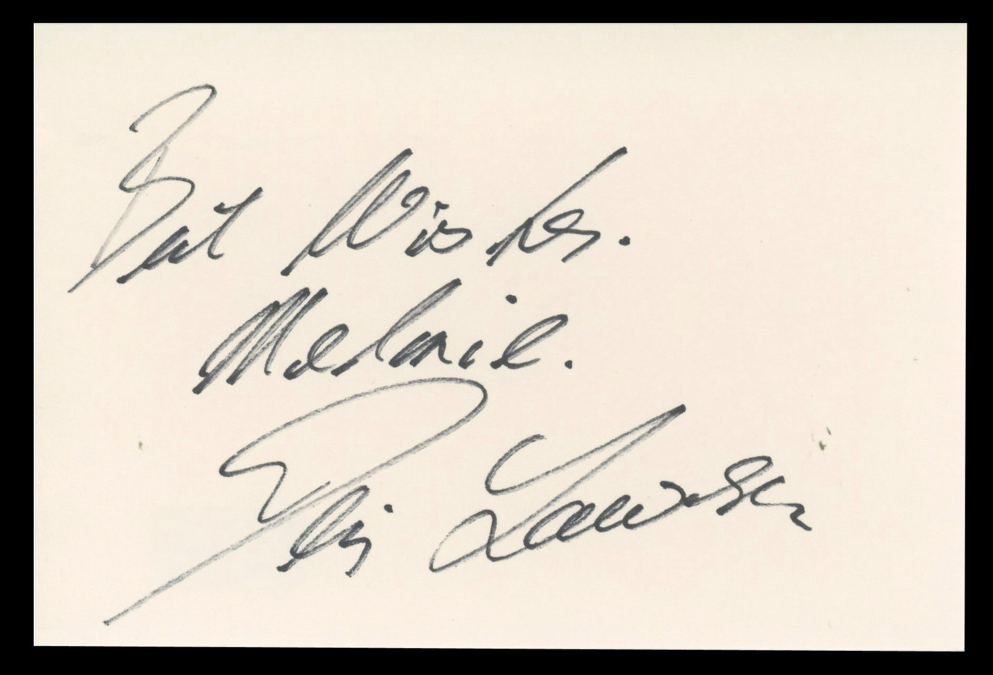 Denis Lawson Star Wars "Best Wishes" Signed 4x6 Index Card BAS #BT02528