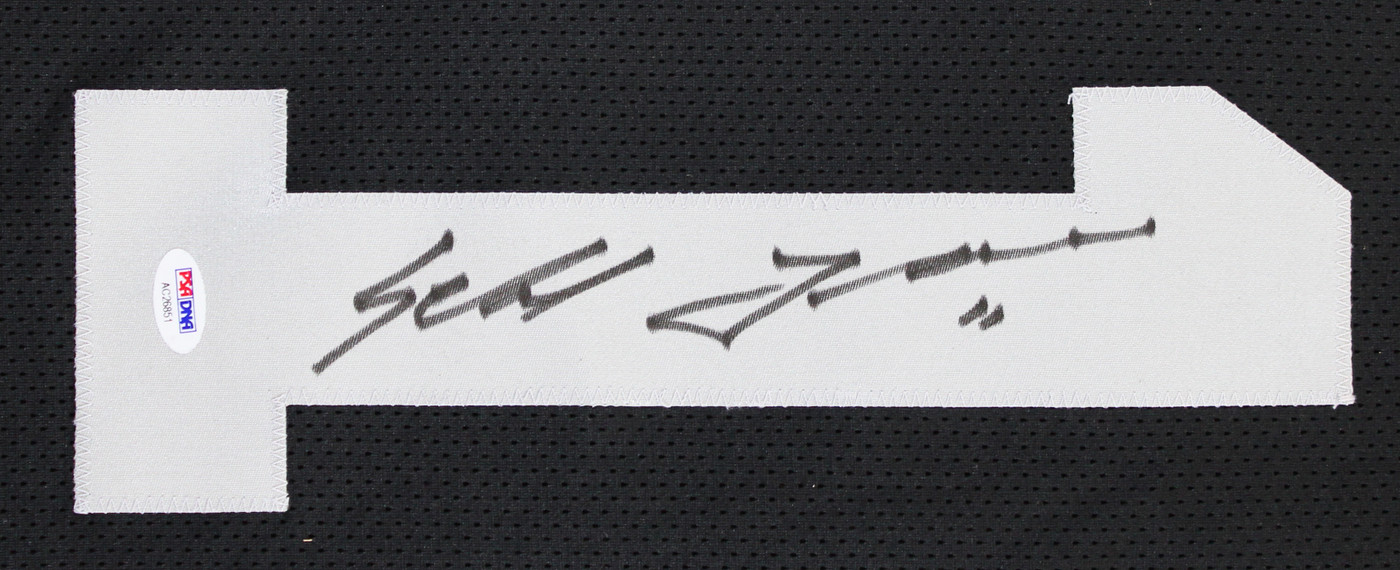 Sebastian Janikowski Authentic Signed Black Pro Style Jersey PSA/DNA #AC26851