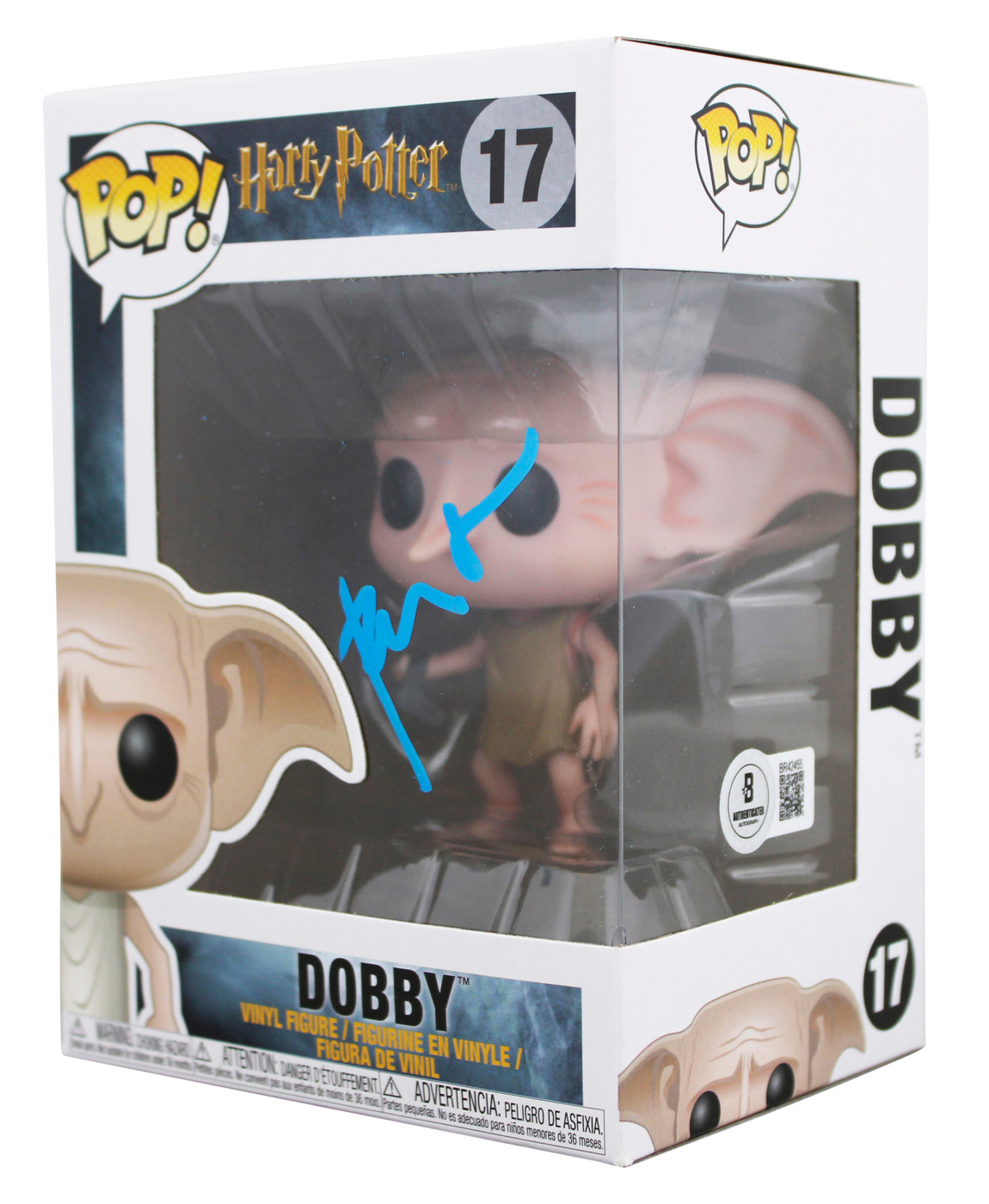 Toby Jones Harry Potter Authentic Signed Dobby #17 Funko Pop Vinyl