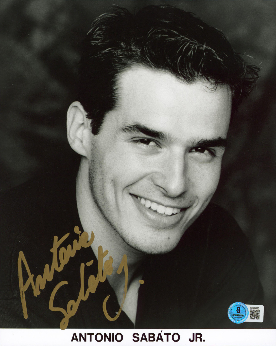 Antonio Sabato Jr. General Hospital Authentic Signed 8x10 Photo BAS #BS20835