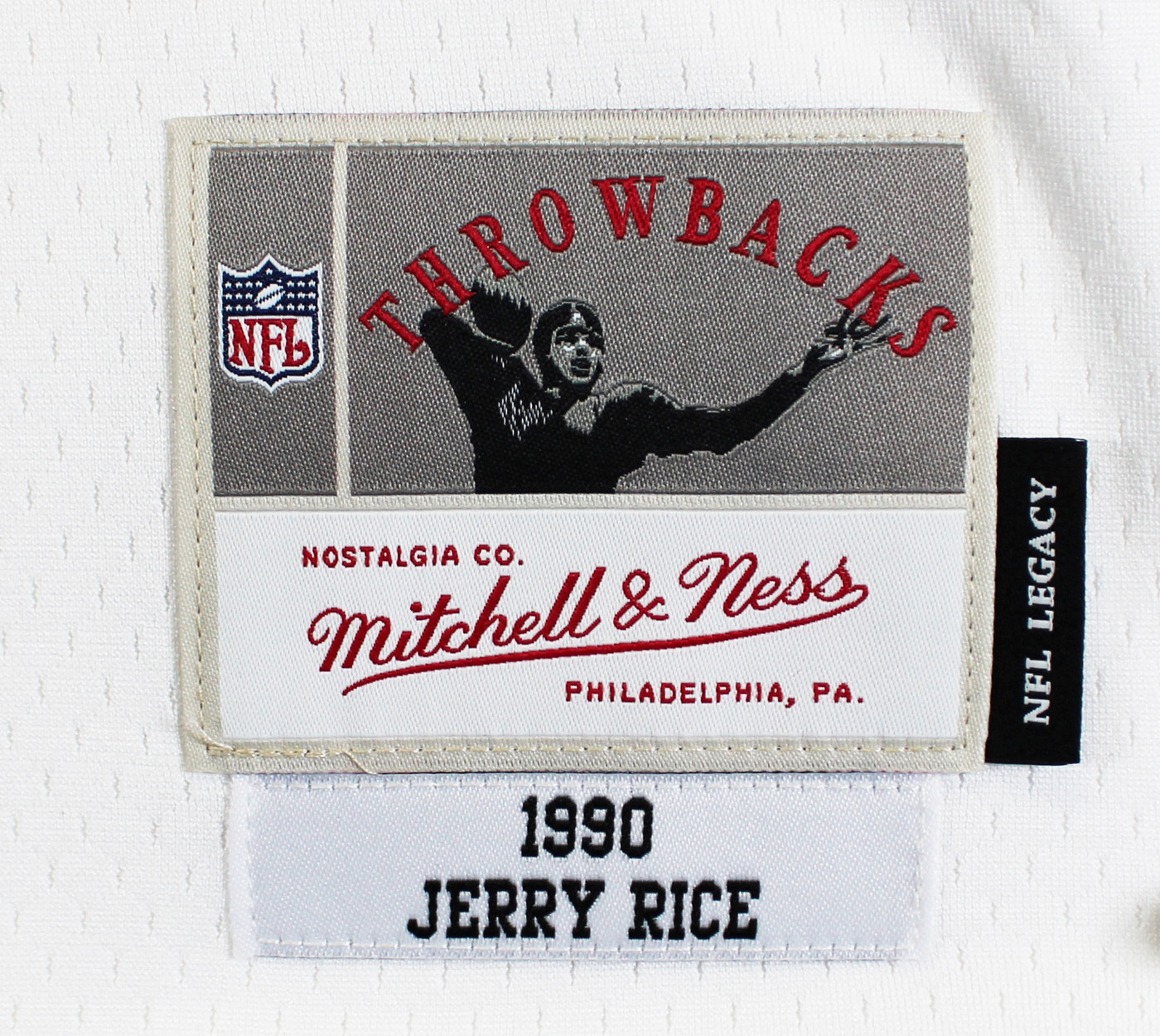 49ers Jerry Rice Authentic Signed White Mitchell & Ness Jersey