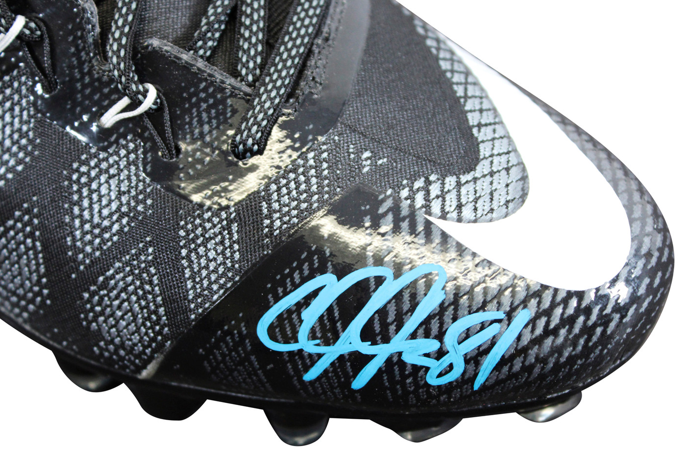 Lions Calvin Johnson Signed Signature Series Right Football Cleat