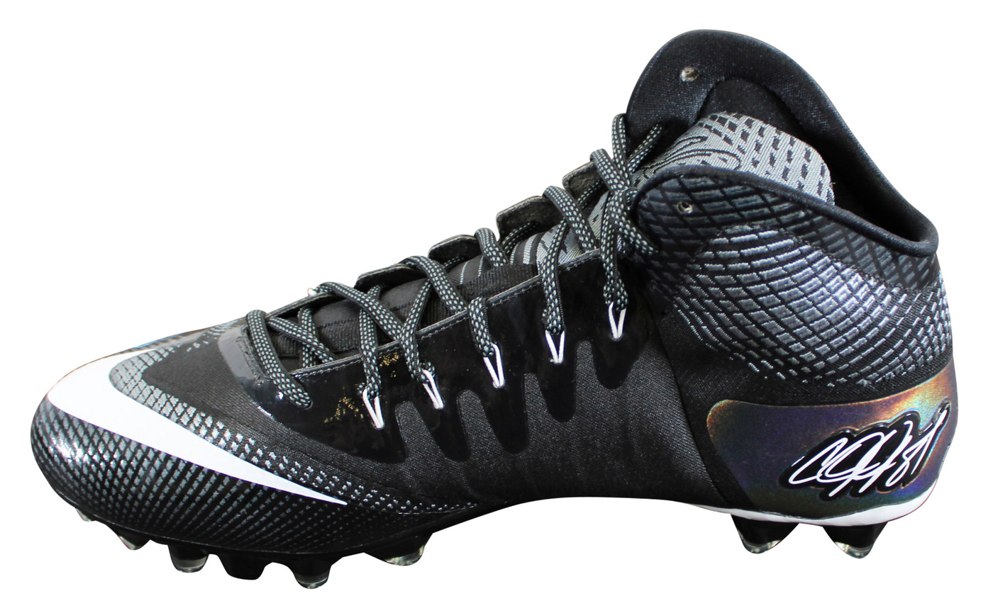 Lions Calvin Johnson Signed Signature Series Right Football Cleat W/ Case BAS W