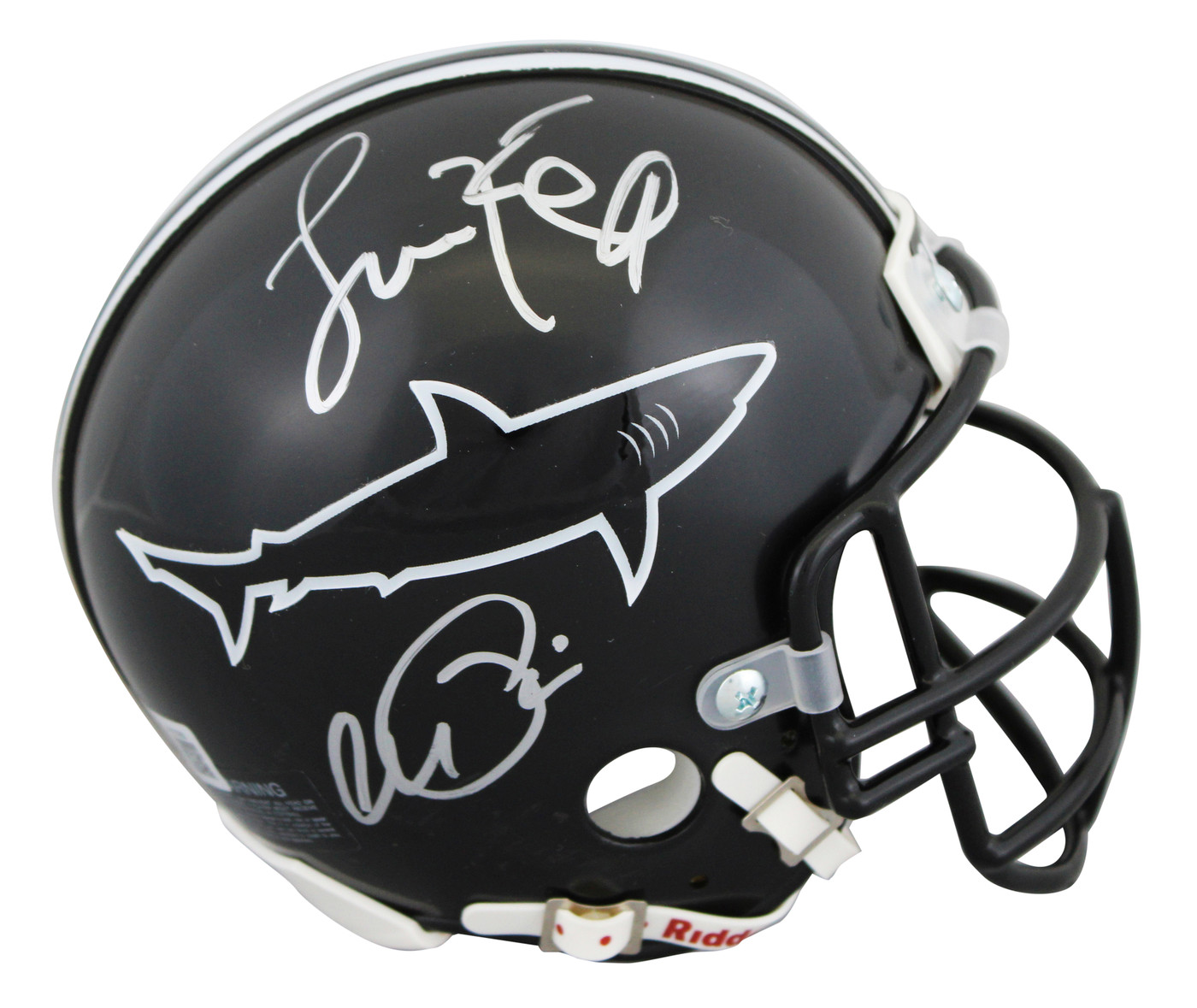 Jamie Foxx & Al Pacino Any Given Sunday Signed Sharks Mini Helmet BAS #AE13765