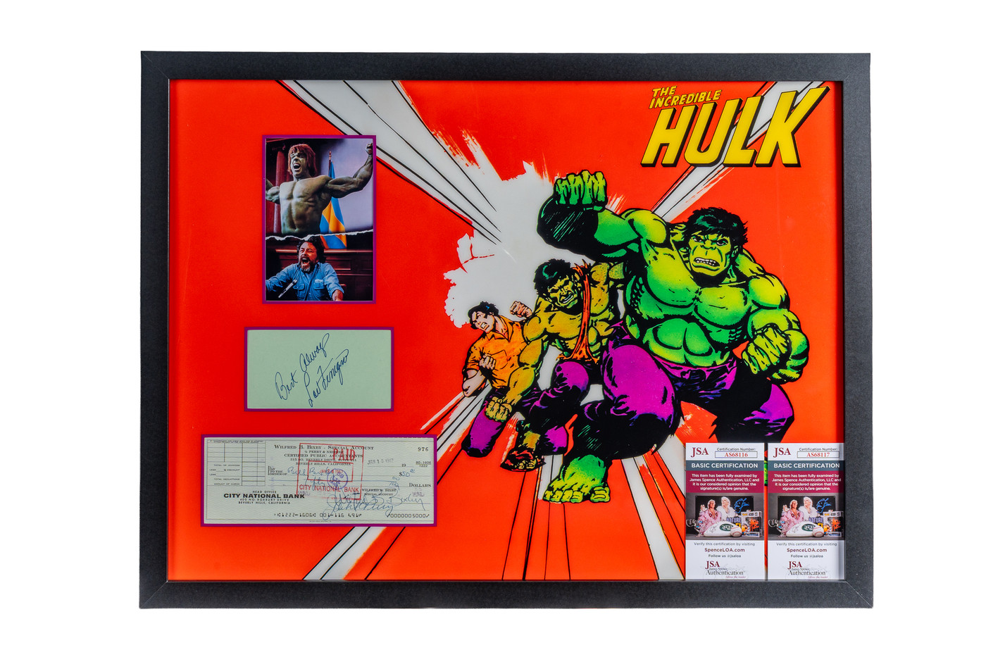 Signed The Incredible Hulk Display