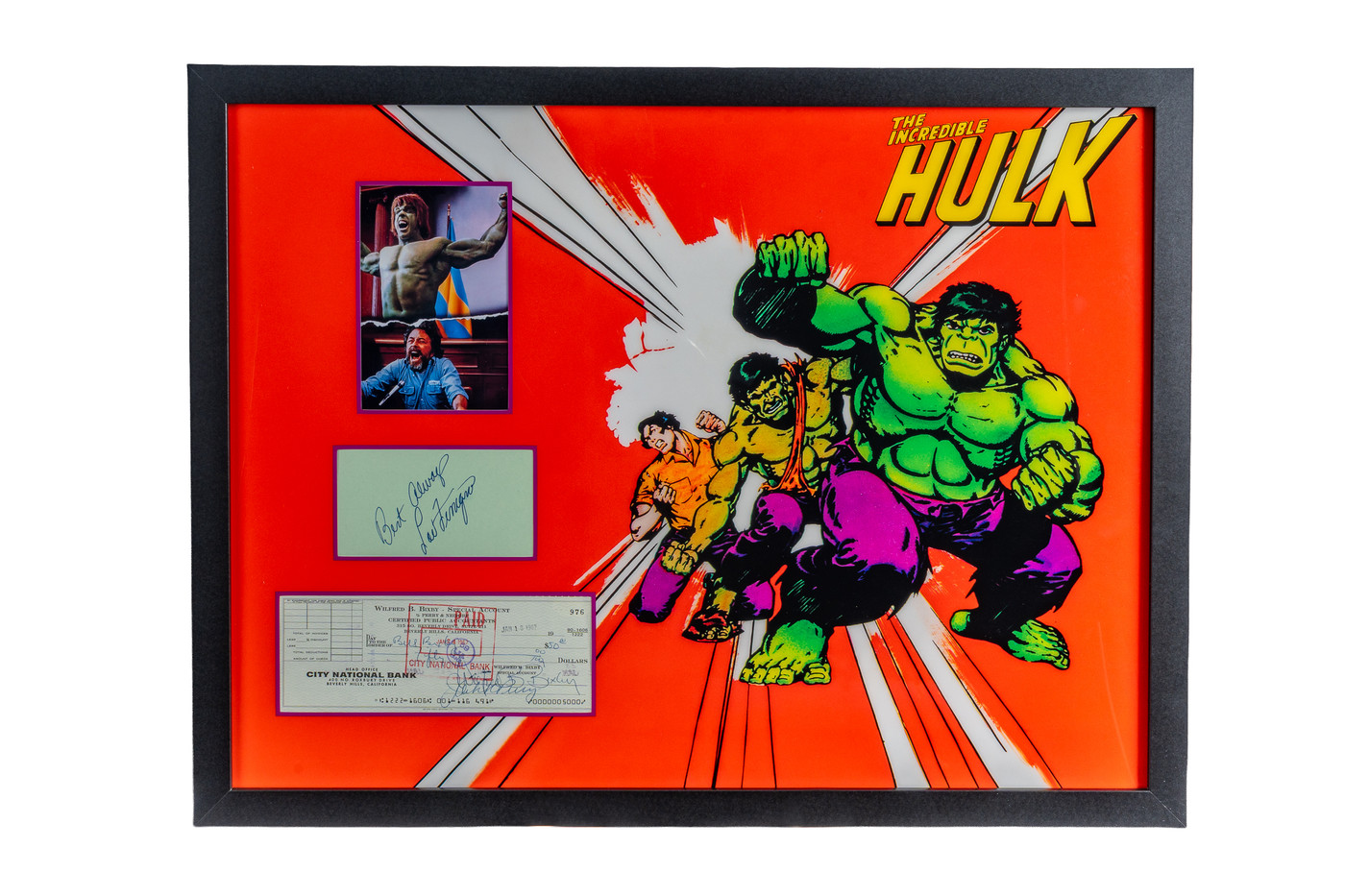 Signed The Incredible Hulk Display