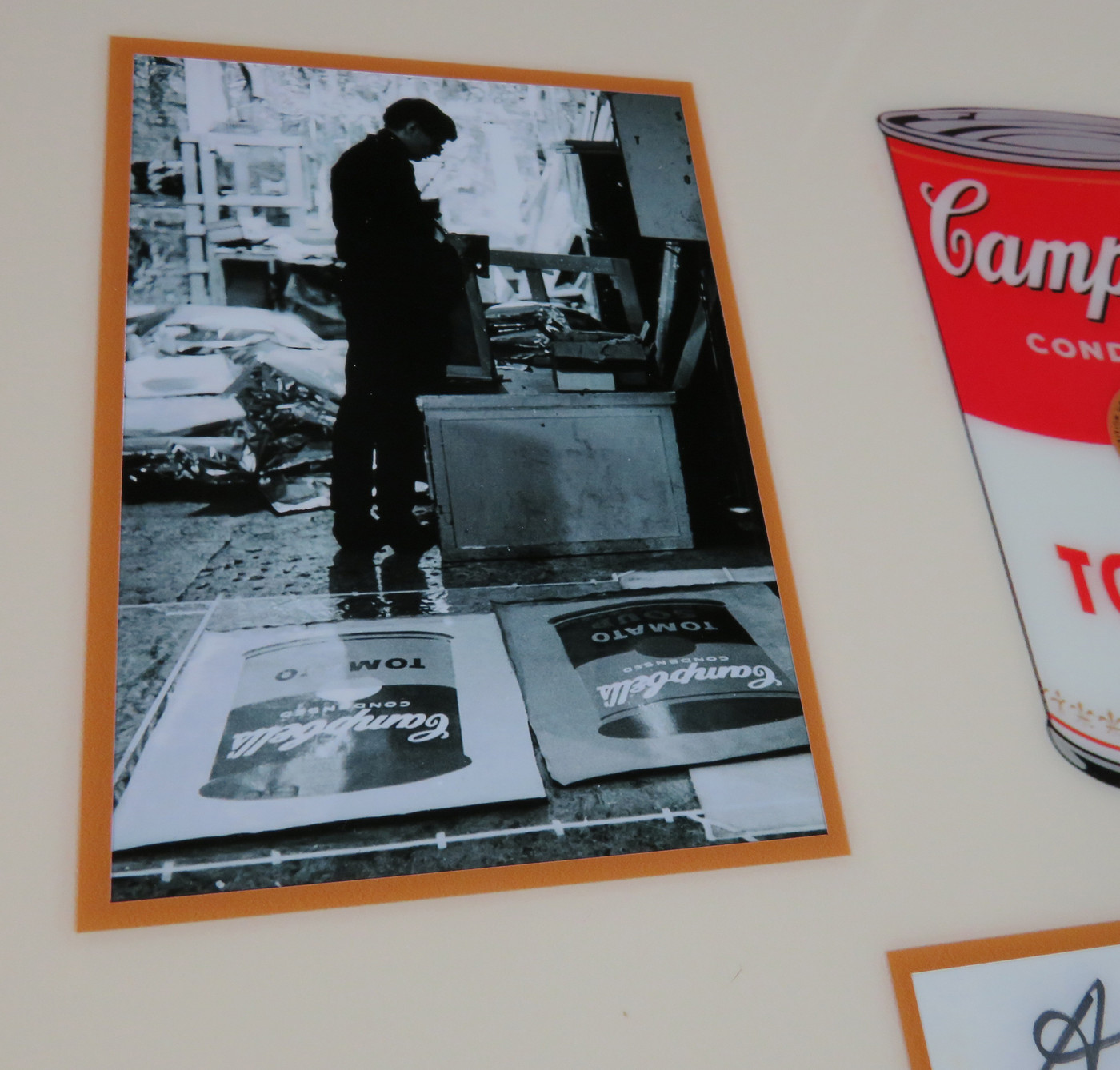 Signed Andy Warhol Display
