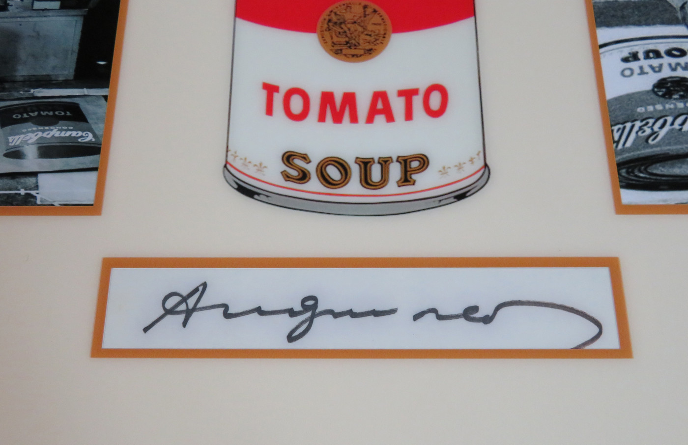 Signed Andy Warhol Display