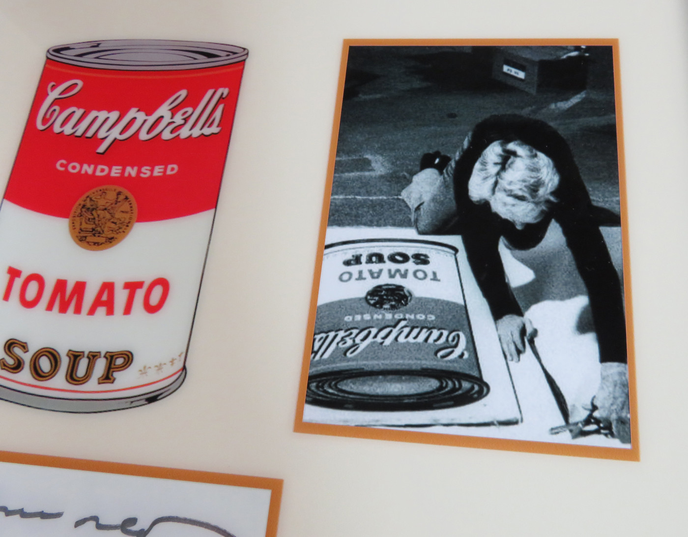 Signed Andy Warhol Display