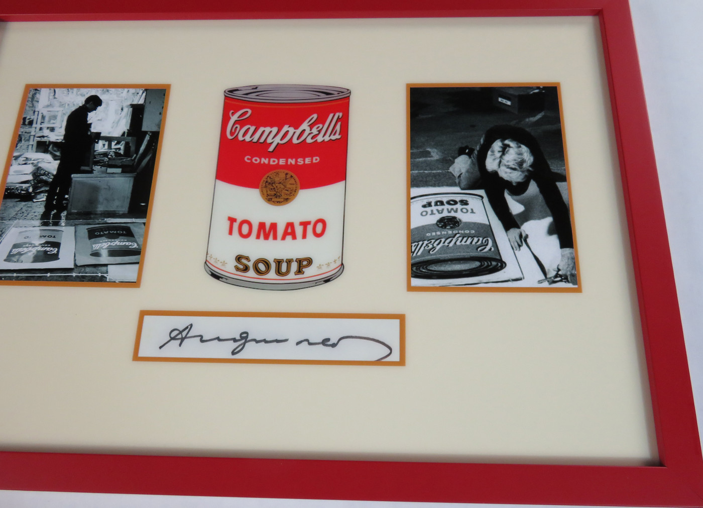Signed Andy Warhol Display