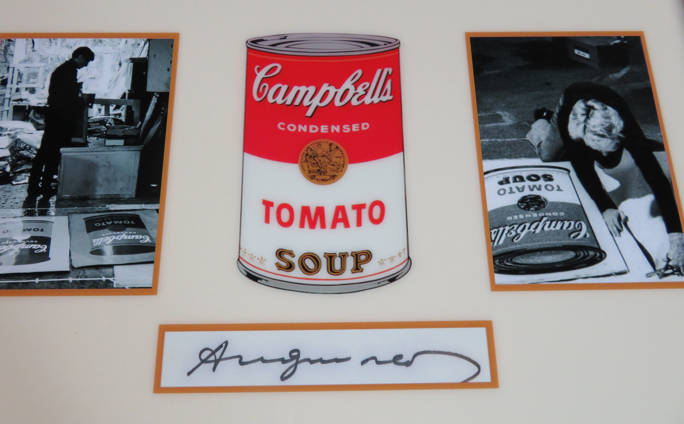 Signed Andy Warhol Display