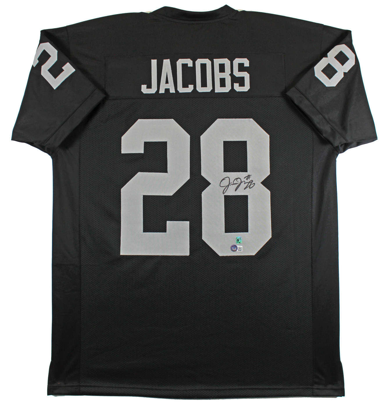 Josh Jacobs Authentic Signed Black Pro Style Jersey Autographed BAS Witnessed