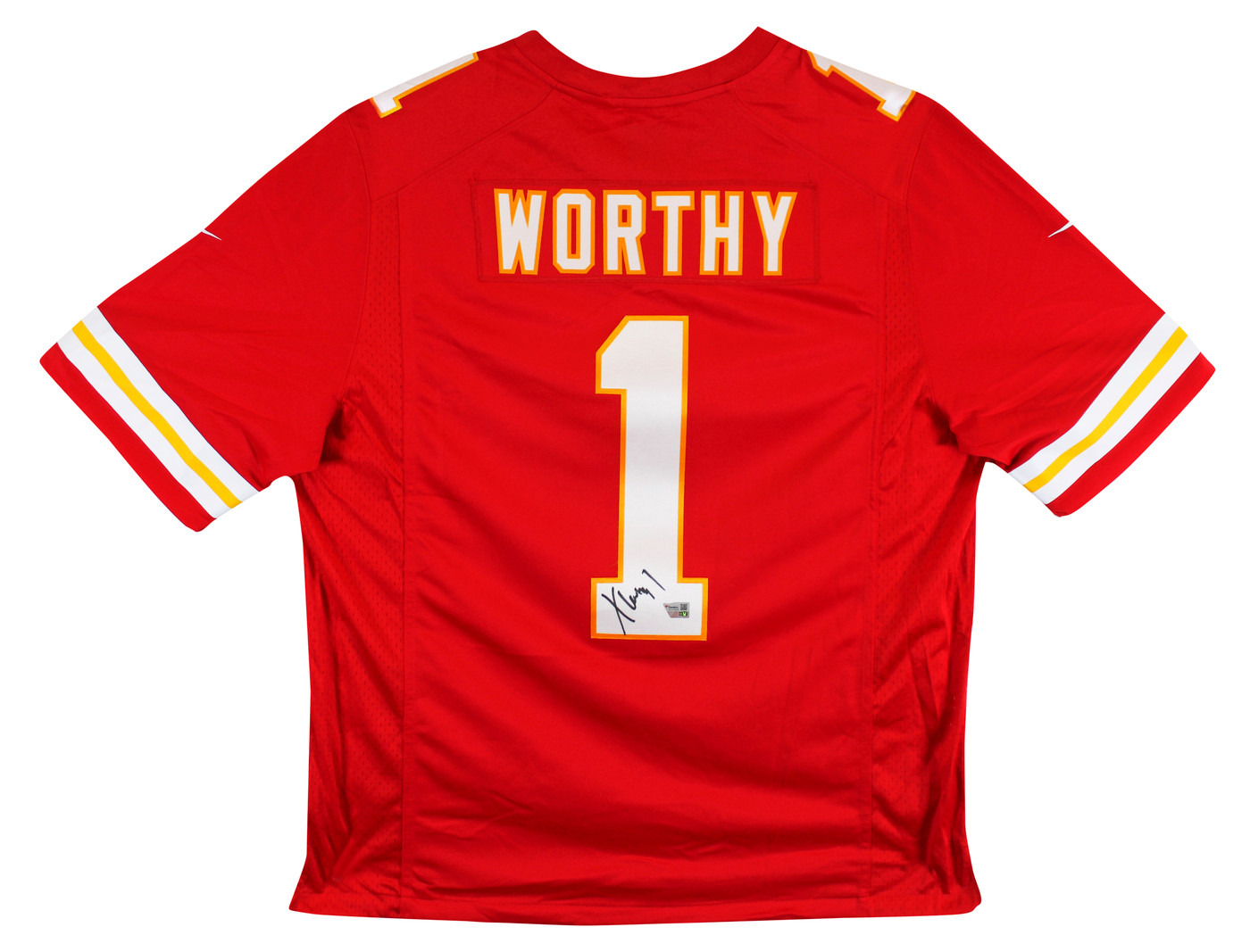 Chiefs Xavier Worthy Signed Red Nike Limited Jersey Fanatics #XP14148338