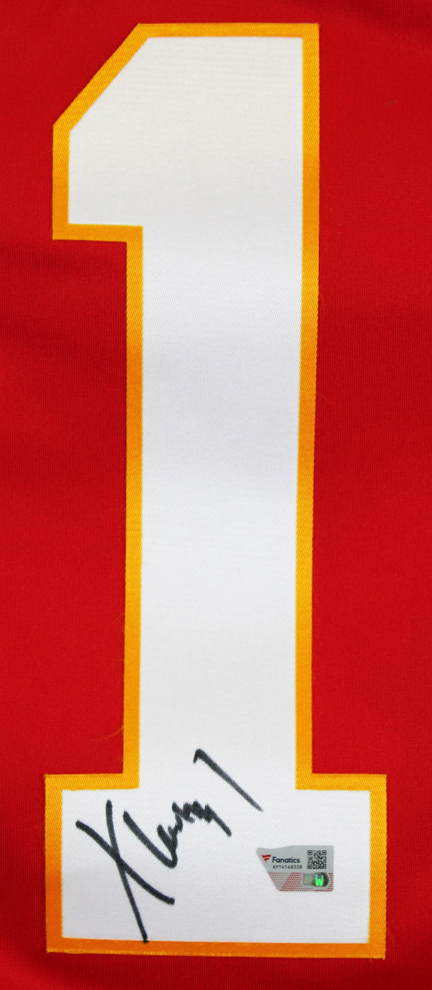 Chiefs Xavier Worthy Signed Red Nike Limited Jersey Fanatics #XP14148338