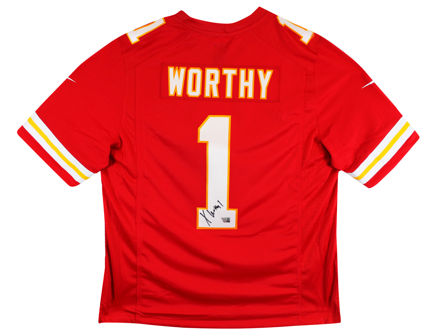 Chiefs Xavier Worthy Signed Red Nike Limited Jersey Fanatics