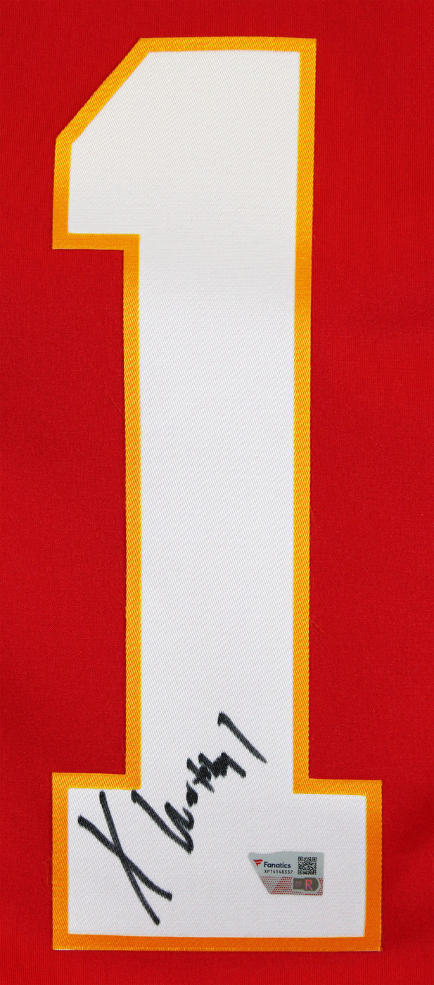 Chiefs Xavier Worthy Signed Red Nike Limited Jersey Fanatics