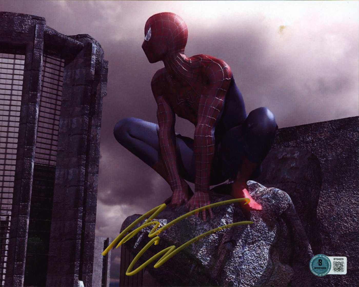 アンドリュー・ガーフィールド マーベル8×10 ベケット サイン Andrew Garfield Spider-Man Authentic Signed 8x10 Horizontal Photo