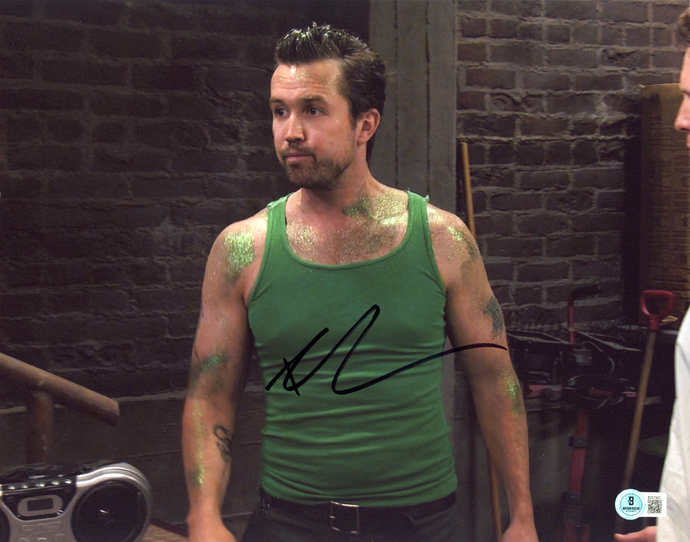 Rob McElhenney It's Always Sunny in Philadelphia Signed 11x14 Photo BAS #BT67847