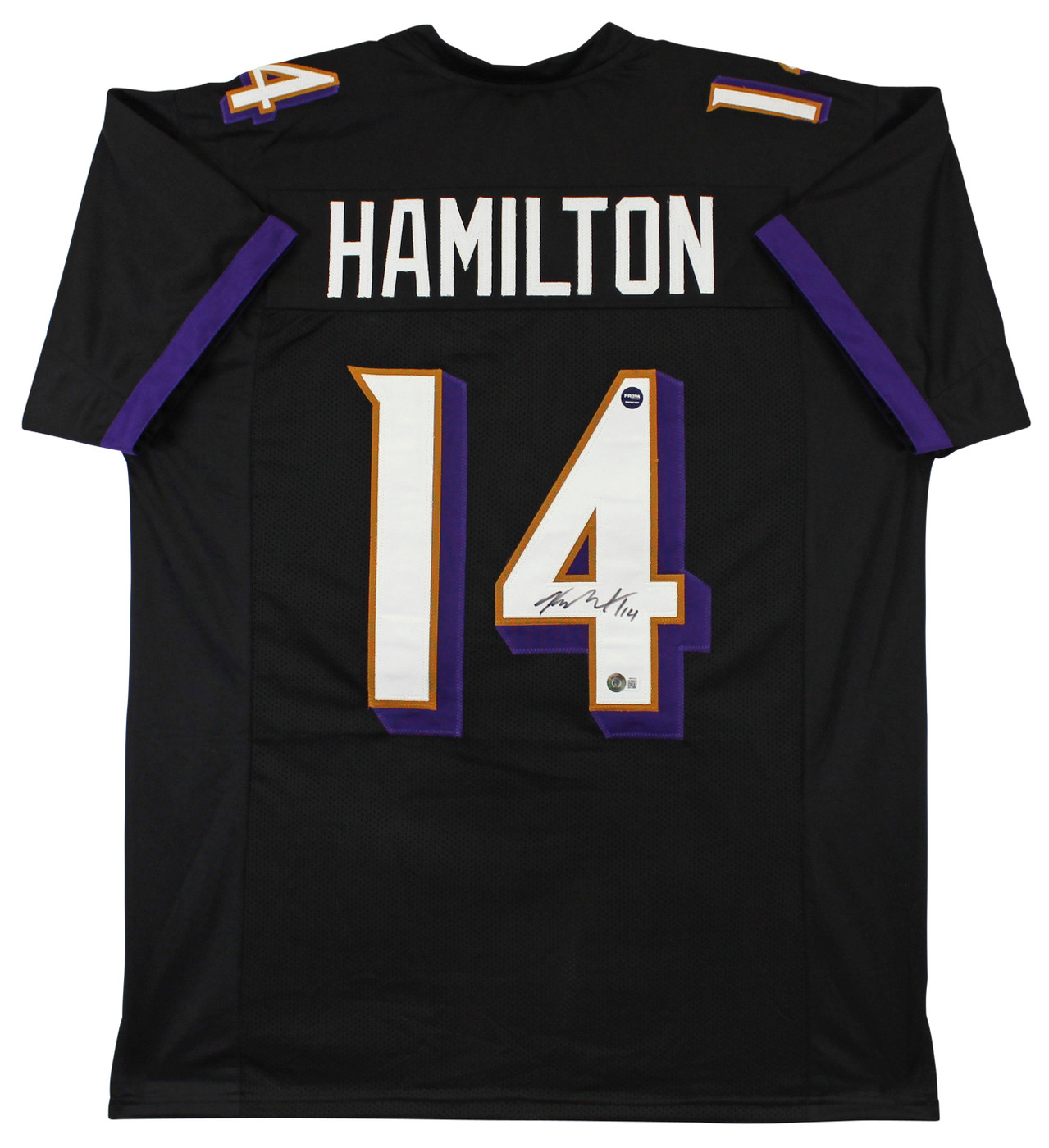 Kyle Hamilton Authentic Signed Black Pro Style Jersey Autographed BAS Witnessed