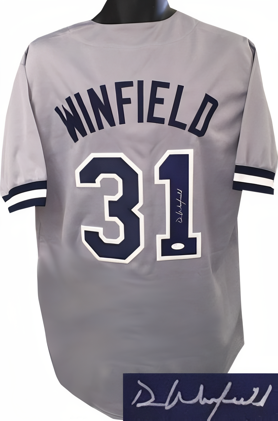 Dave Winfield Signed Gray Tb Custom Stitched Pro Baseball Jersey Xl  Jsa Witnessed Hologram