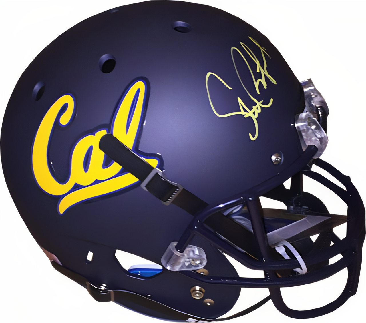 Steve Bartkowski Signed California Golden Bears Schutt Full Size Matte Navy Replica Helmet  Radtke Hologram