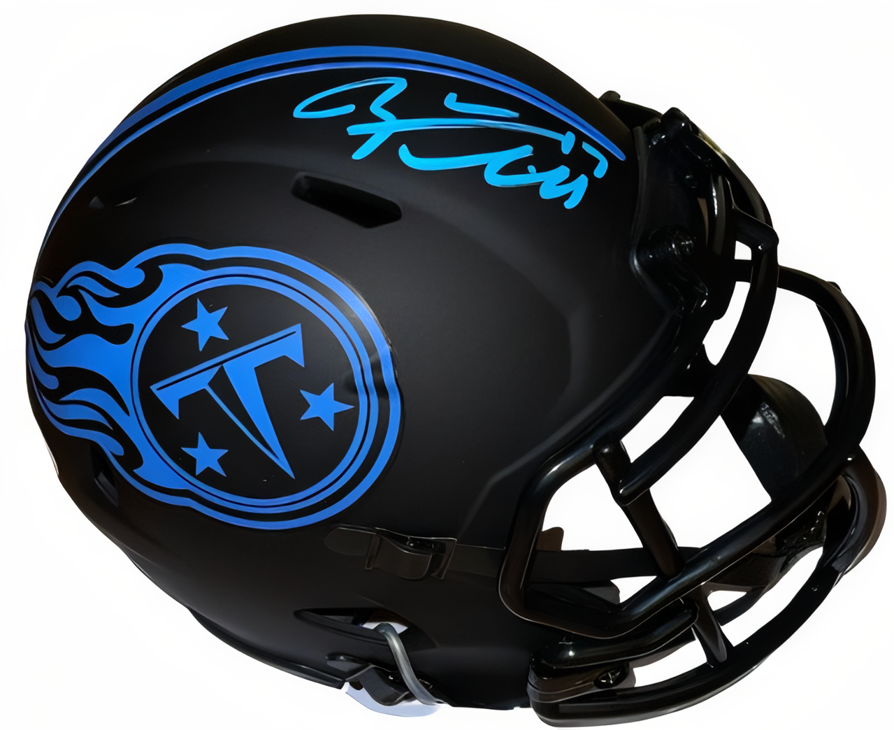 Ryan Tannehill Signed Tennessee Titans Riddell Eclipse Mini Helmet #17  Beckett Witnessed