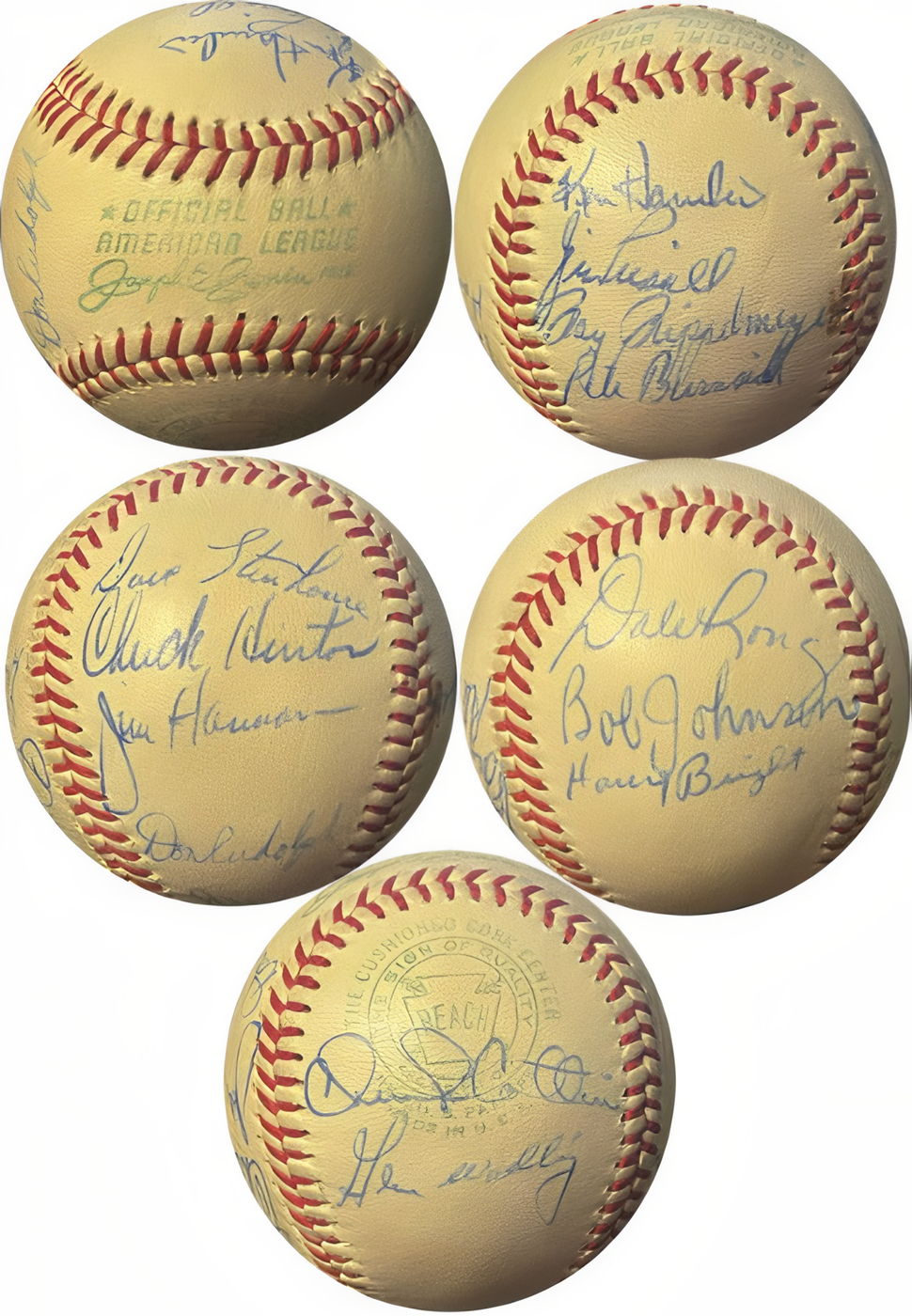 1962 Washington Senators Signed Oal Reach Baseball – Cronin  13 Sigs – Jimmy Piersall, Gene Woodling, Dave Stenhouse