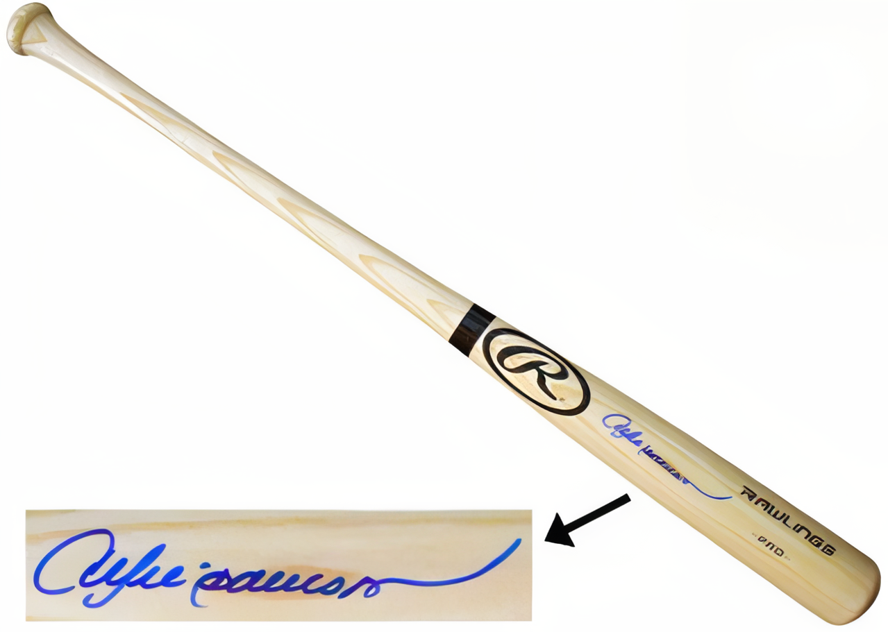 Andre Dawson Signed Rawlings Blonde Pro Bat  Jsa Witnessed (Montreal Expos/Chicago Cubs/Hof/8 X As)