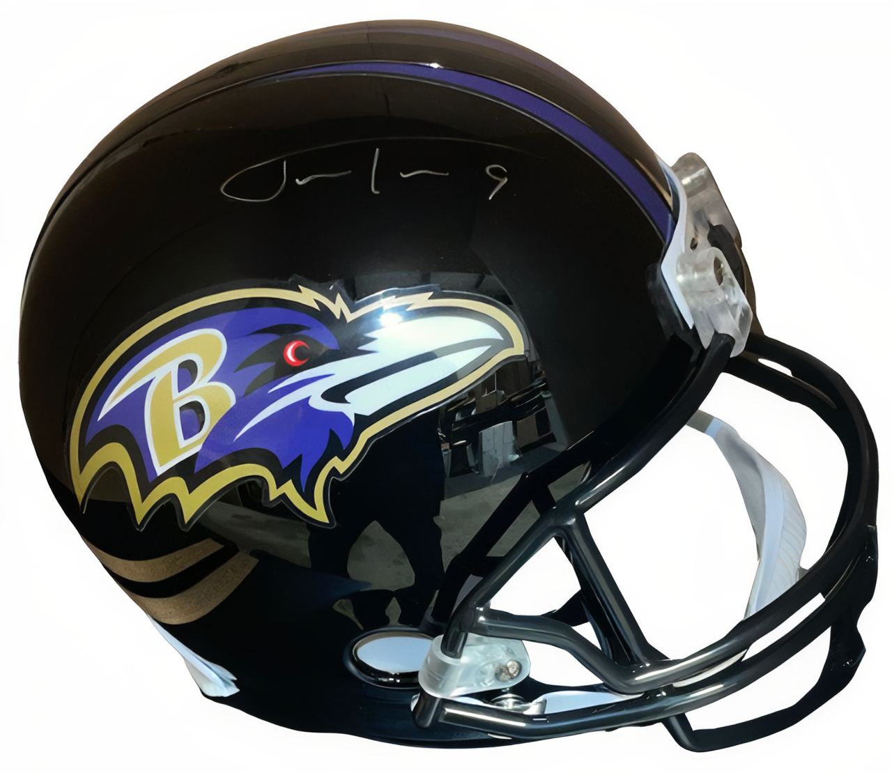 Justin Tucker Signed Baltimore Ravens Nfl Riddell Full Size Rep Helmet #9  Beckett Review