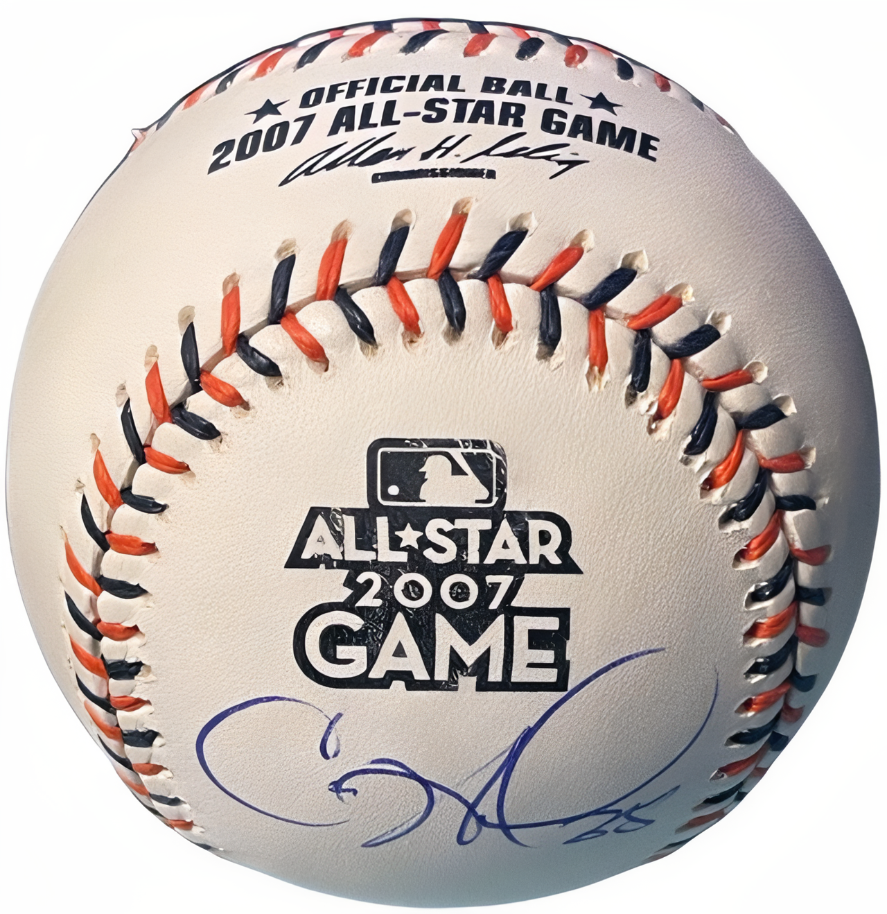 Cole Hamels Signed Official Rawlings 2007 All Star Game Logo Baseball #35  Beckett Review (Philadelphia Phillies)