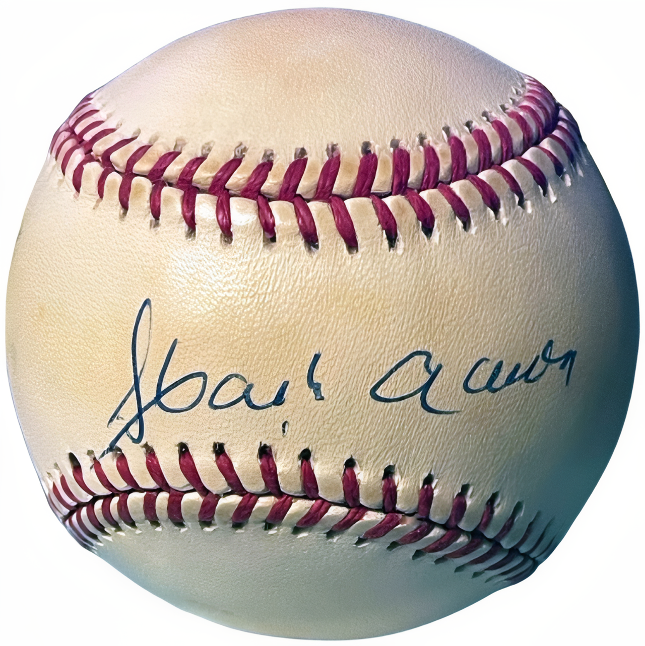 Hank Aaron Signed Official Rawlings Ronl National League Baseball Toned  Beckett Review (Braves/Hof)