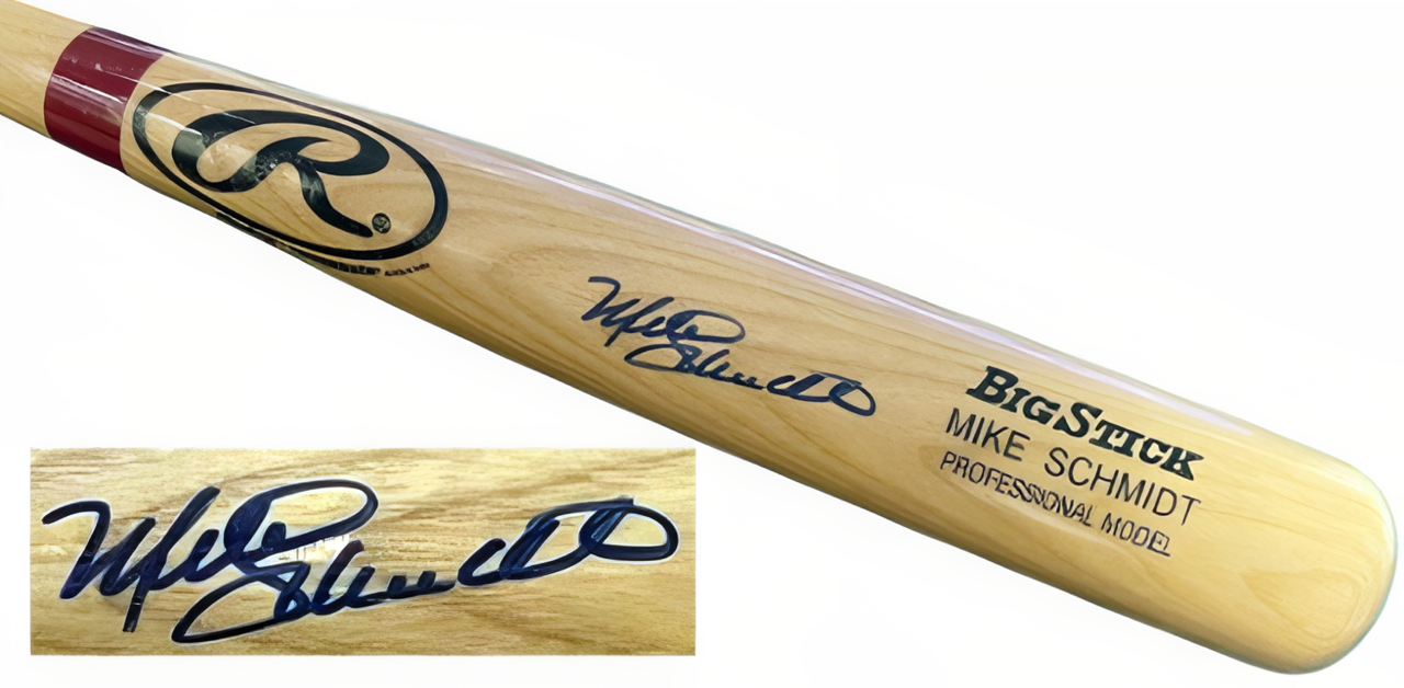 Mike Schmidt Signed Rawlings Big Stick Professional Model Name Engraved Bat  Beckett Review (Philadelphia Phillies/Hof)