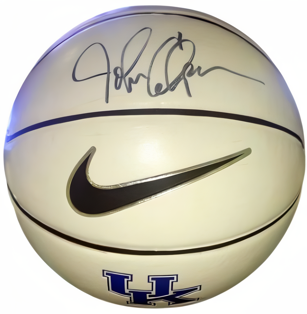 John Calipari Signed Kentucky Wildcats (Uk) Nike Full Size Logo Wp Basketball– Coa